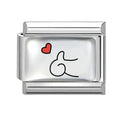 Kawaii Italian Charm Link Bracelet – Dolphin, Crab & Cat Charm Link Bracelet Qme Style 21