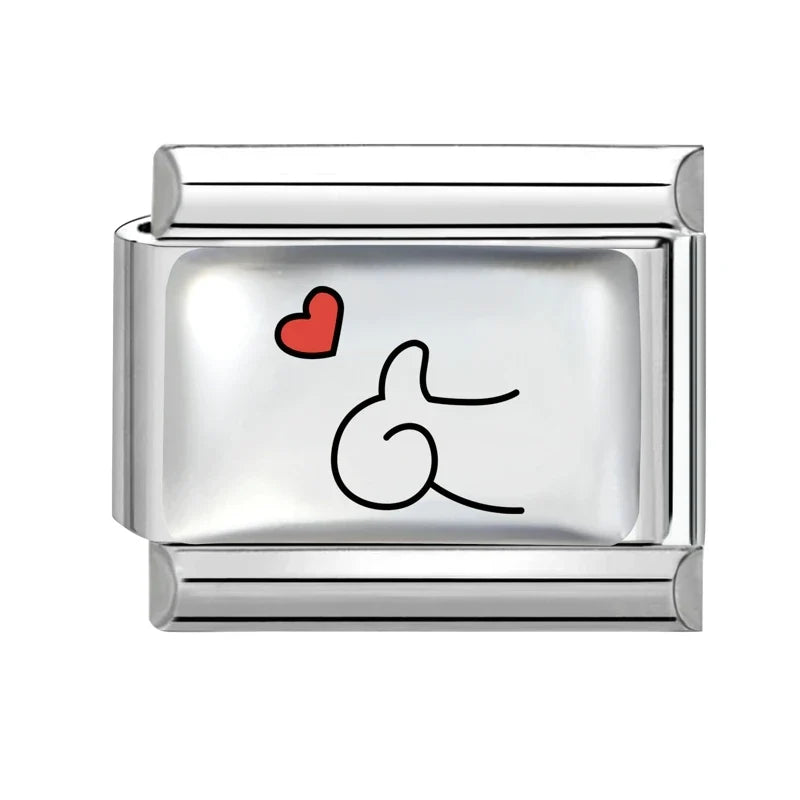Kawaii Italian Charm Link Bracelet – Dolphin, Crab & Cat Charm Link Bracelet Qme Style 21