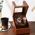 2-Slot Automatic Watch Winder Box USB Powered – Quiet Motor Watch Winder Box Qme D style