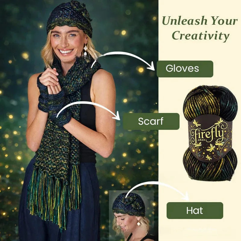 Firefly Iridescent Shimmer Yarn | Holiday & Handmade Crafts Shimmer Craft Yarn Qme