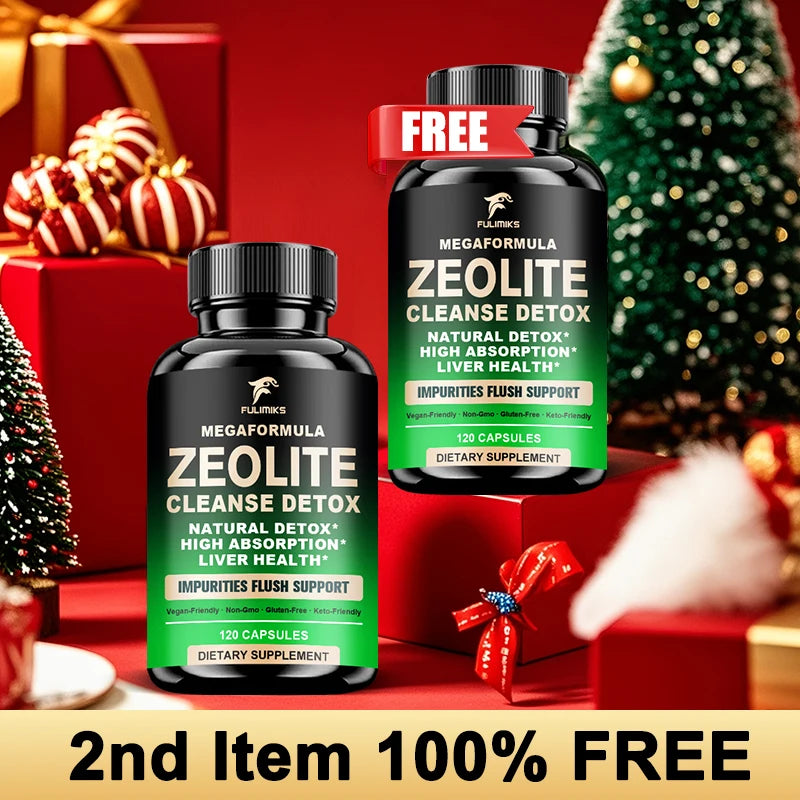 Pure Zeolite Detox Capsules – Non-GMO Cleanse & Clarity Detox Supplement Qst