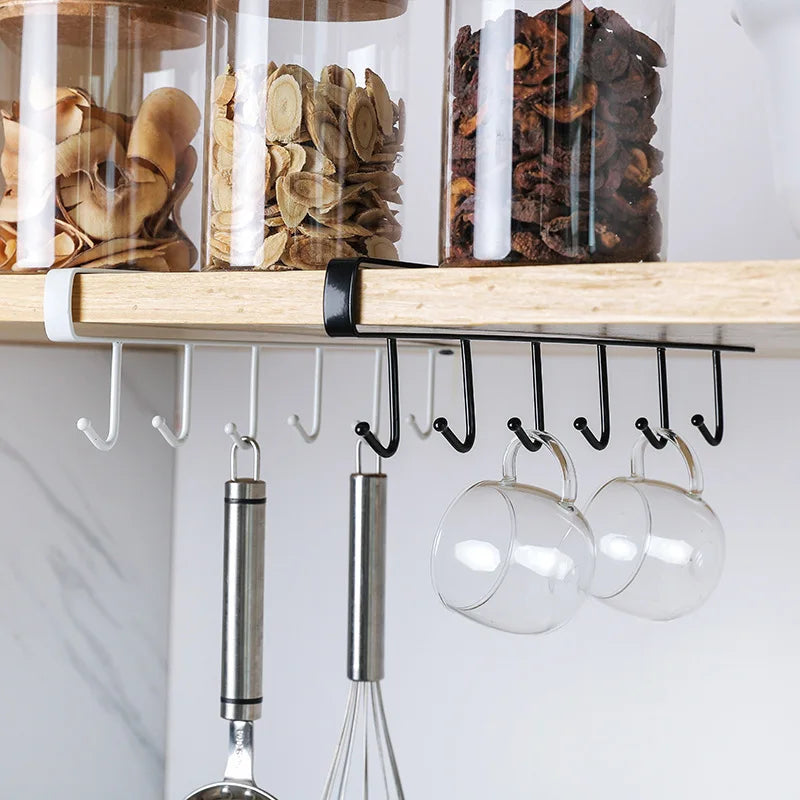 No-Drill Wrought Iron Cabinet Storage Rack – Kitchen & Closet Cabinet Storage Rack Qme
