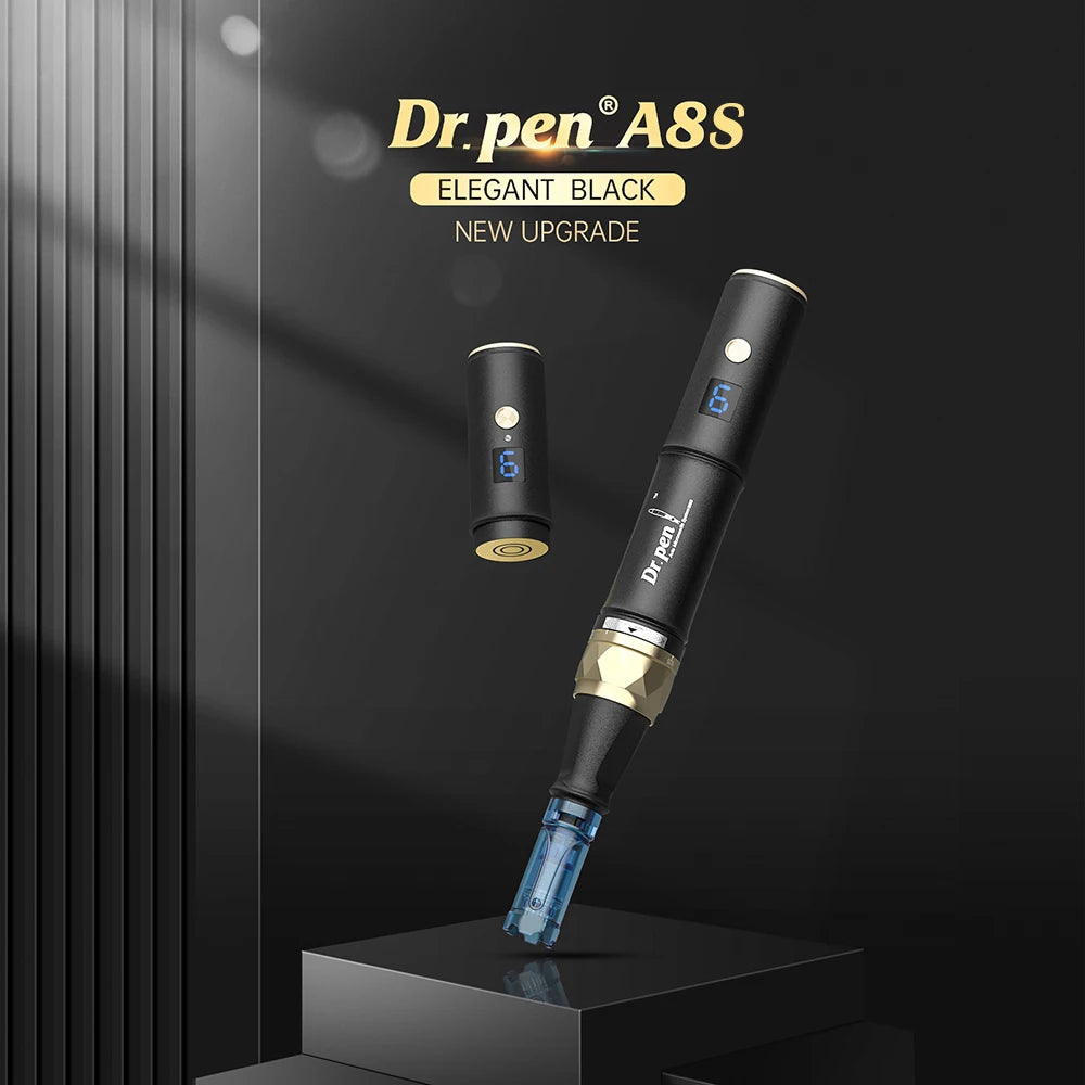 Dr. Pen Ultima A8S Wireless Microneedling Pen – 6-Speed Derma Microneedling Pen Qst