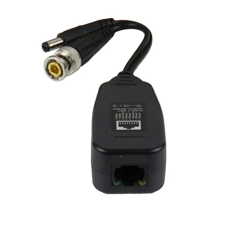 ESCAM 10-Pack Passive Video Balun RJ45 CCTV Transceiver – 5 Pairs Passive Video Balun Qme