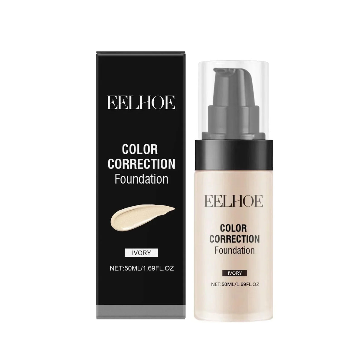 Qme CC Cream Liquid Foundation – Matte Full Coverage 50ml Liquid Foundation Qme 1Pcs Ivory white