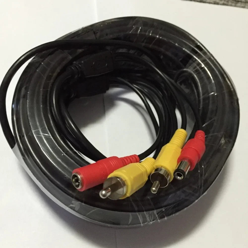 AHD 1080P CCTV Camera Video & Power RCA Cable – 5m to 20m CCTV Camera Cable Qme