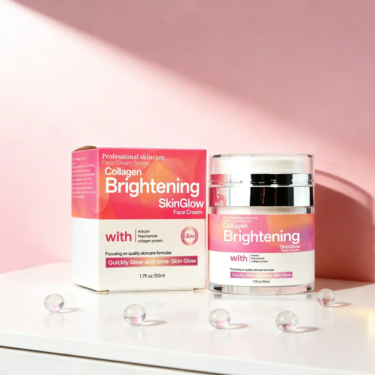 Collagen & Hyaluronic Acid Face Cream – Smoothing & Brightening Face Moisturizer Cream Qme
