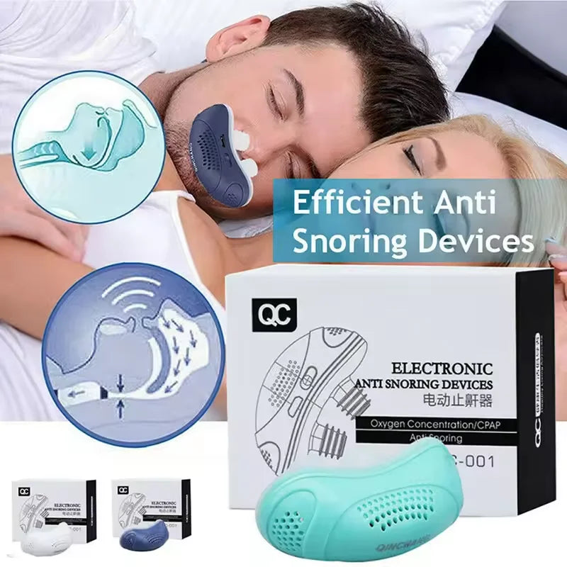 Electric Nose Clip Anti-Snoring Device | Better Night Breathing Anti-Snoring Device Qst