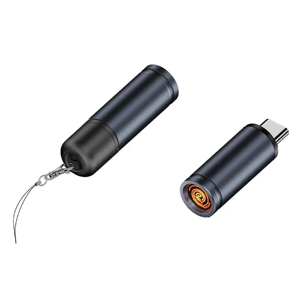 Rechargeable USB-C Electric Lighter – Flameless & Windproof Rechargeable Electric Lighter Qme dark grey