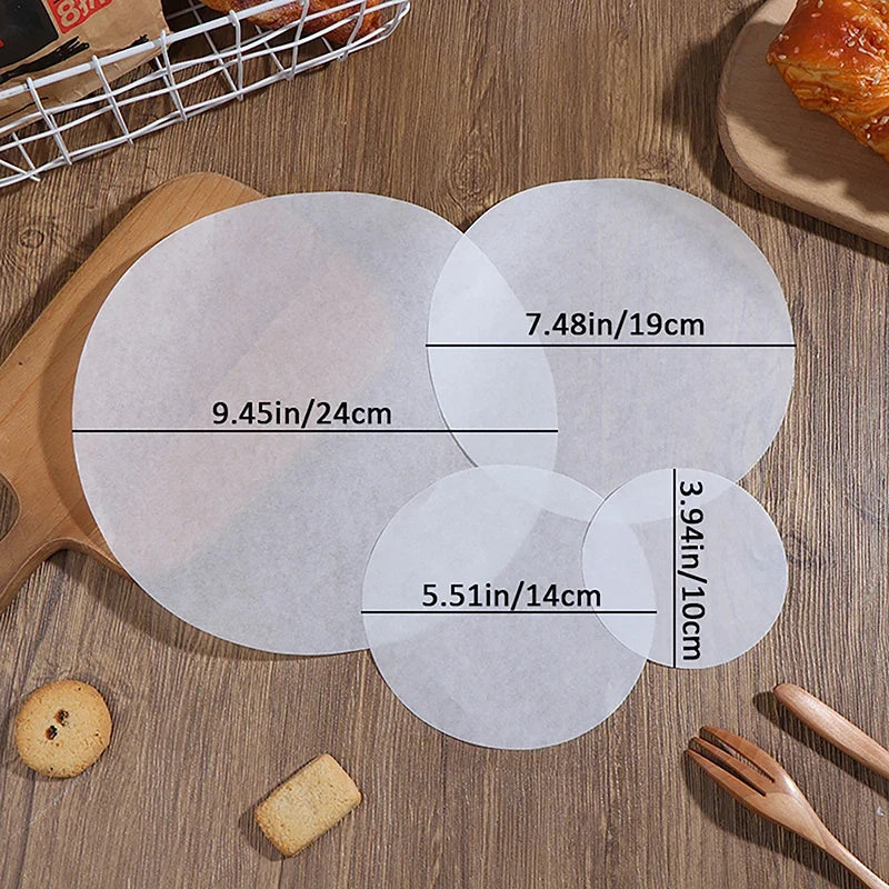 Round Parchment Paper Liners – Non-Stick Baking & BBQ Circles Parchment Paper Liners Qme