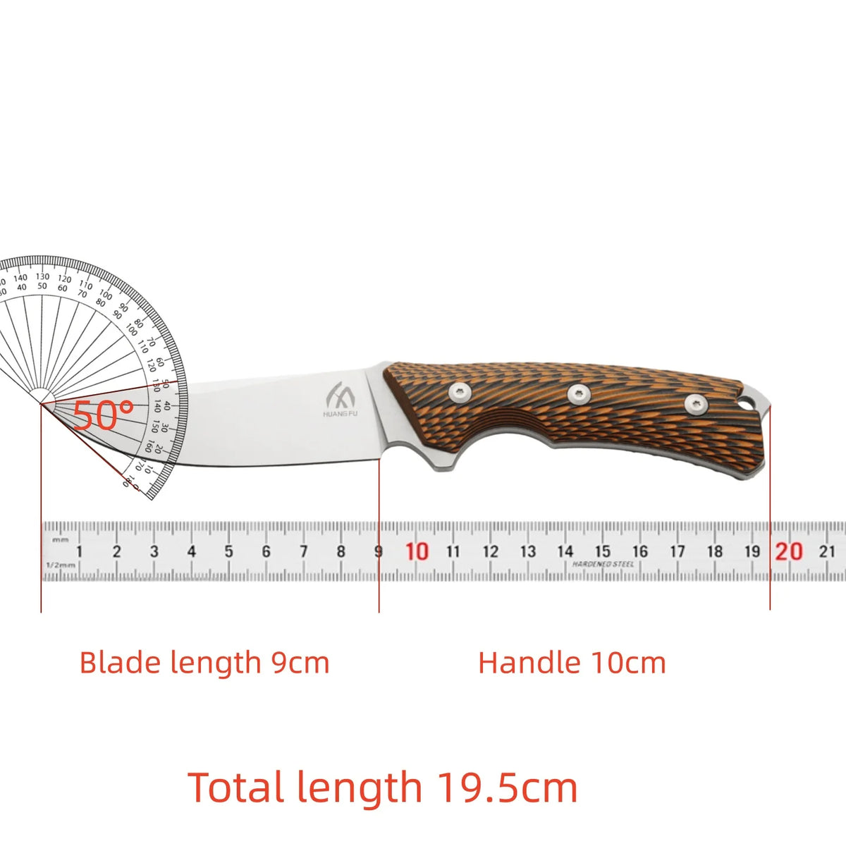 HUANGFU Steel Multi-Purpose Outdoor Knife – Camping & Hiking Outdoor Camping Knife Qst