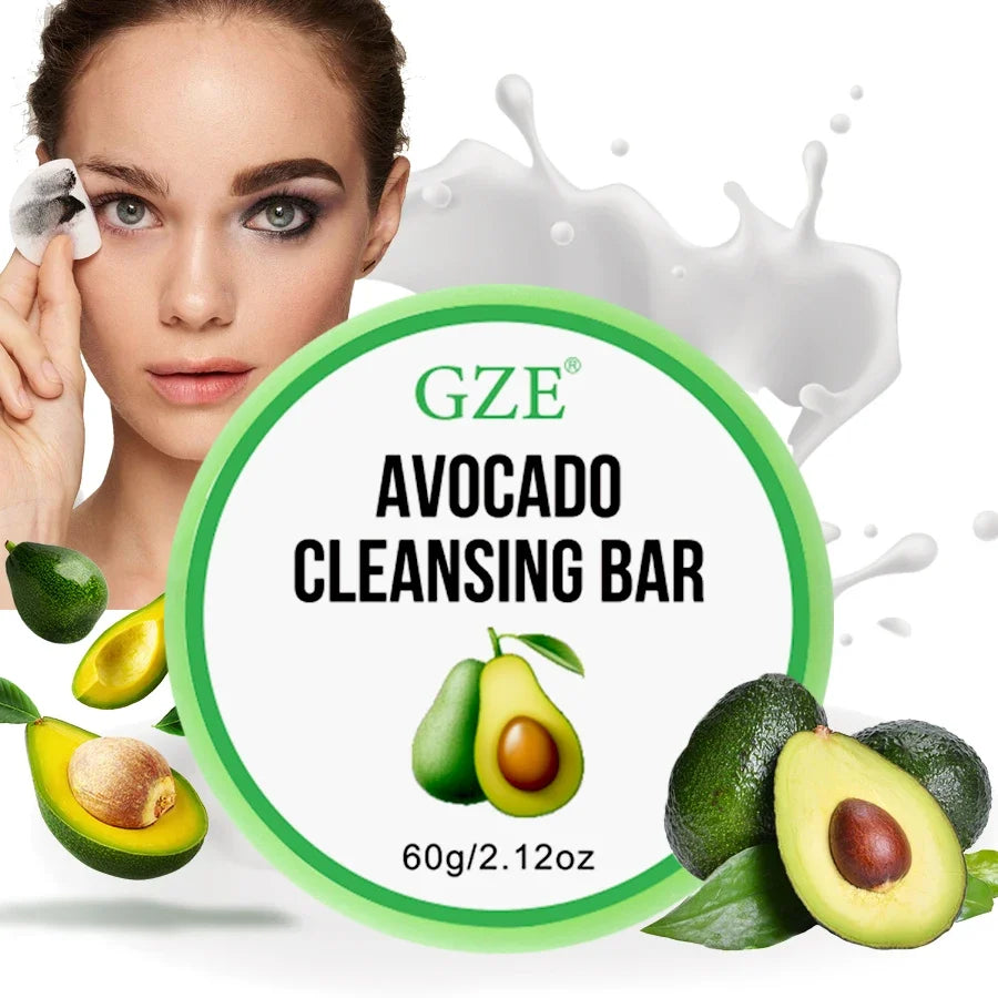 GZE Avocado Cleansing Balm Soap – Gentle Makeup Remover Bar Cleansing Balm Bar Qme