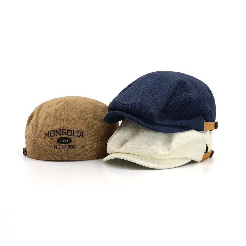 Stretchable Cotton Beret – Adjustable Spring Summer Hat Adjustable Beret Hat Qme