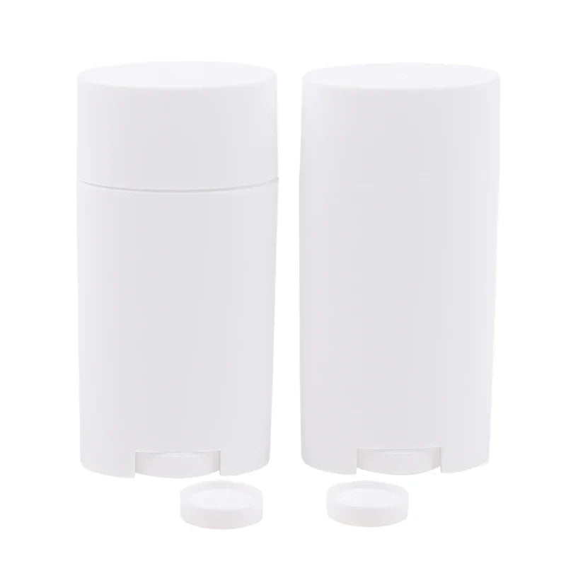 Refillable Twist-Up Deodorant Containers DIY 2 Pack | 75g PP DIY Deodorant Container Qme