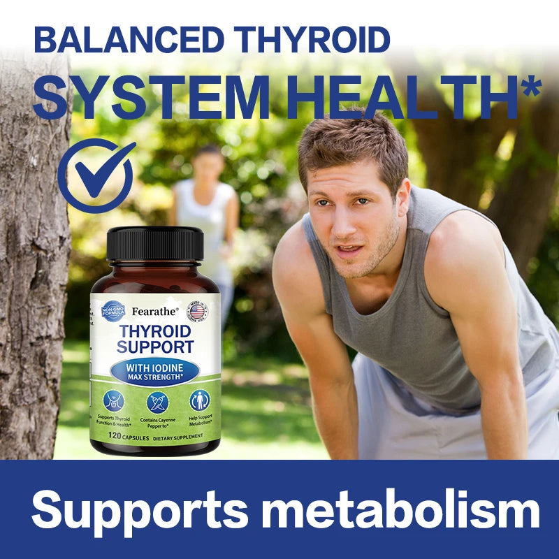 Thyroid Wellness Capsules – L-Tyrosine, Ashwagandha & Kelp Wellness Supplement Qst