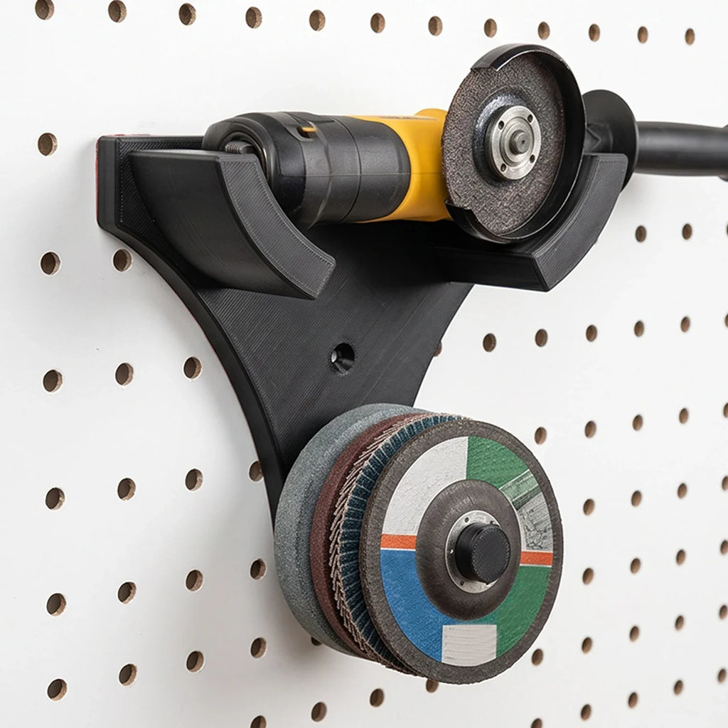 Wall Mount Angle Grinder Holder & Disc Storage Rack Organizer Tool Storage Rack Qme