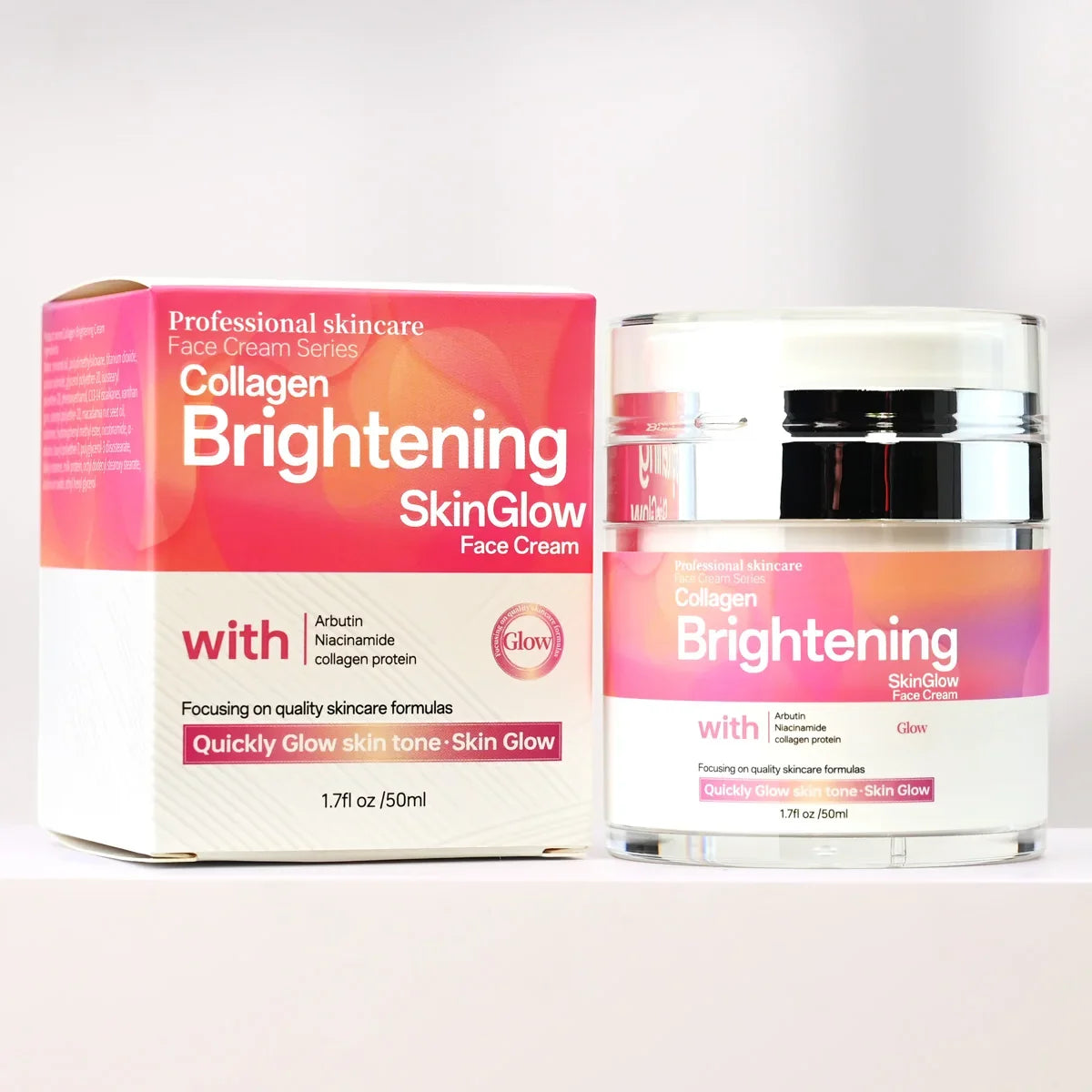 Collagen & Hyaluronic Acid Face Cream – Smoothing & Brightening Face Moisturizer Cream Qme