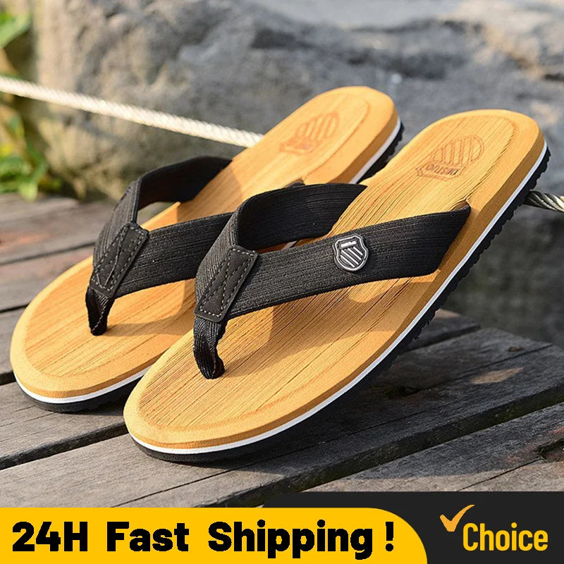 Men's Non-Slip EVA Flip Flops – Casual Beach Sandals Men's Flip Flops Qme