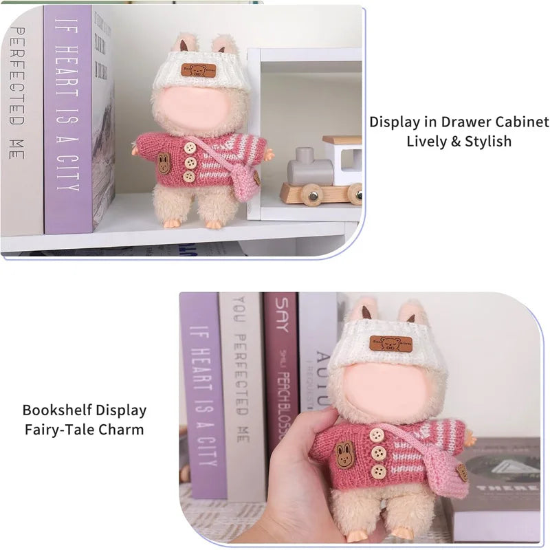 Labubu Crochet 3-Piece Doll Clothing Set – 15cm Accessories Doll Clothing Set Qme
