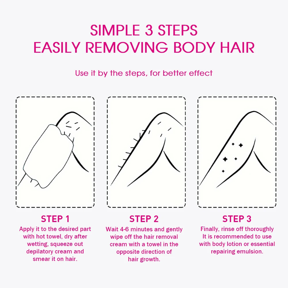 REAROYA Hair Removal Cream – Gentle Depilatory for Men & Women Hair Removal Cream Qst
