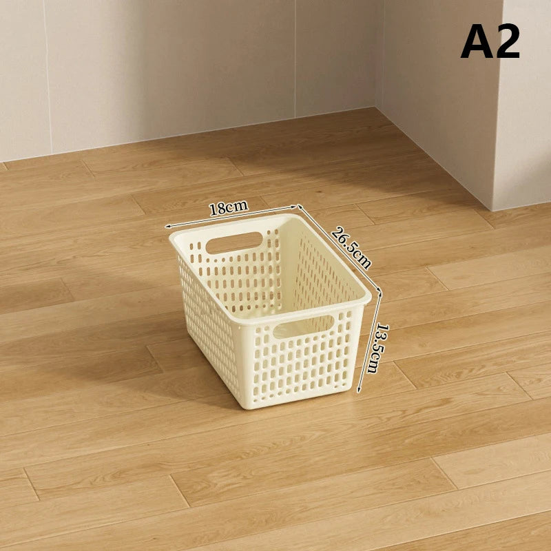 Plastic Storage Basket – Kitchen, Desktop & Toy Organizer Storage Basket Qst A2