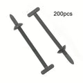 100-Pack T-Shape Cable Zip Ties with Fixed Mount Bases Cable Zip Ties Qme 200pcs