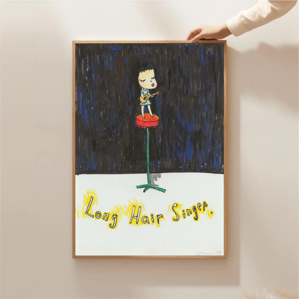 Yoshitomo Nara Canvas Wall Art Poster – Modern Home Decor Canvas Wall Art Qst