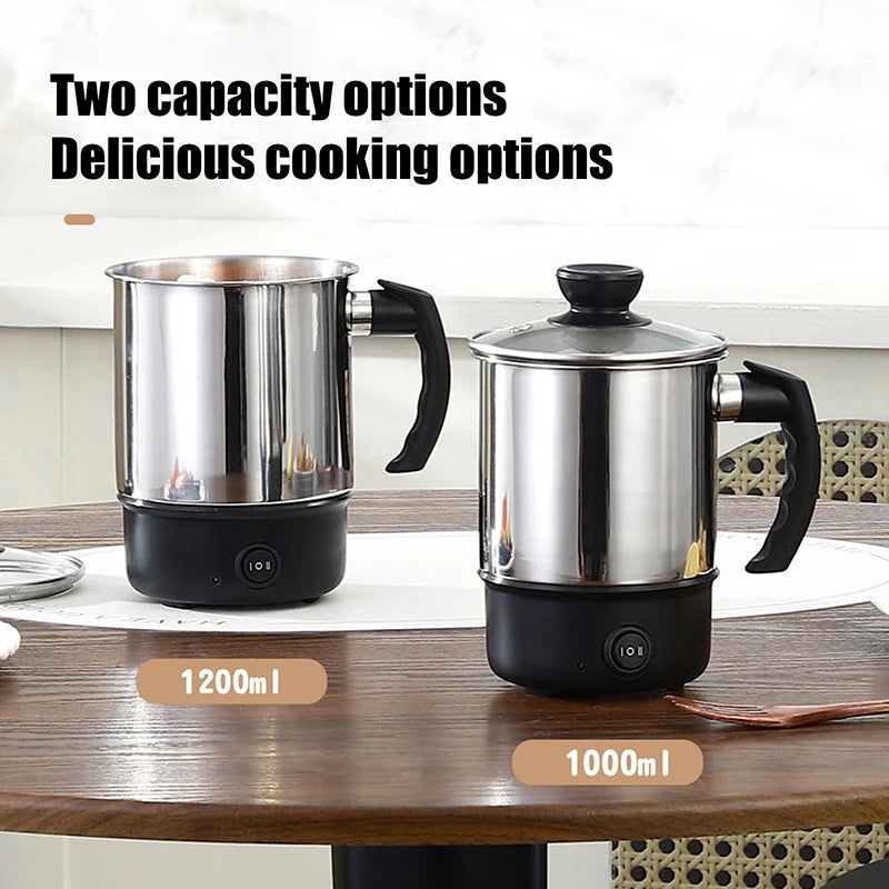 Mini Portable Electric Heating Cup Kettle – Anti-Dry-Boil Electric Travel Kettle Qst