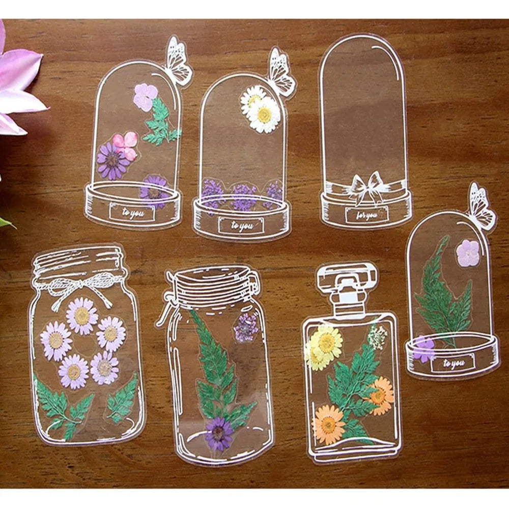 100 Transparent Petal-Shaped Bookmarks – Handcrafted Gift Set Decorative Bookmarks Qme