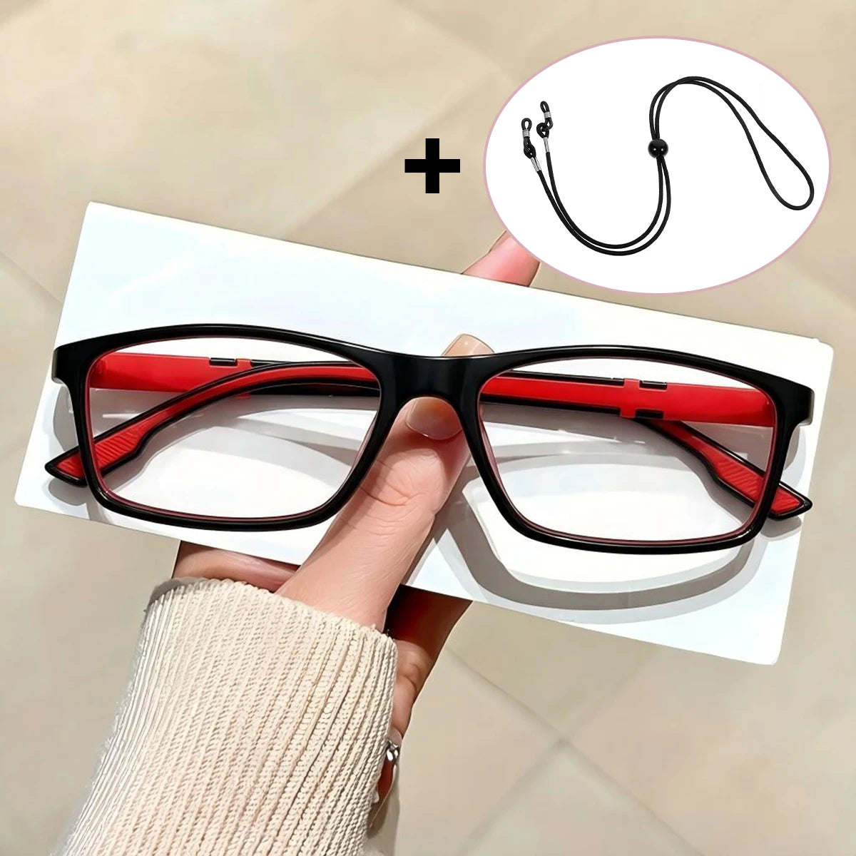 VOPHA Blue Light Blocking Reading Glasses Unisex +1.0–+3.0 Blue Light Reading Glasses Qst 100 Red