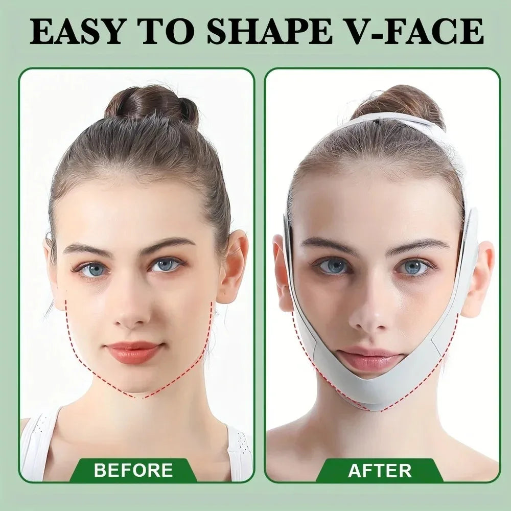 V Line Face Slimming Bandage – Chin & Cheek Lift Shaper Facial Shaping Bandage Qme