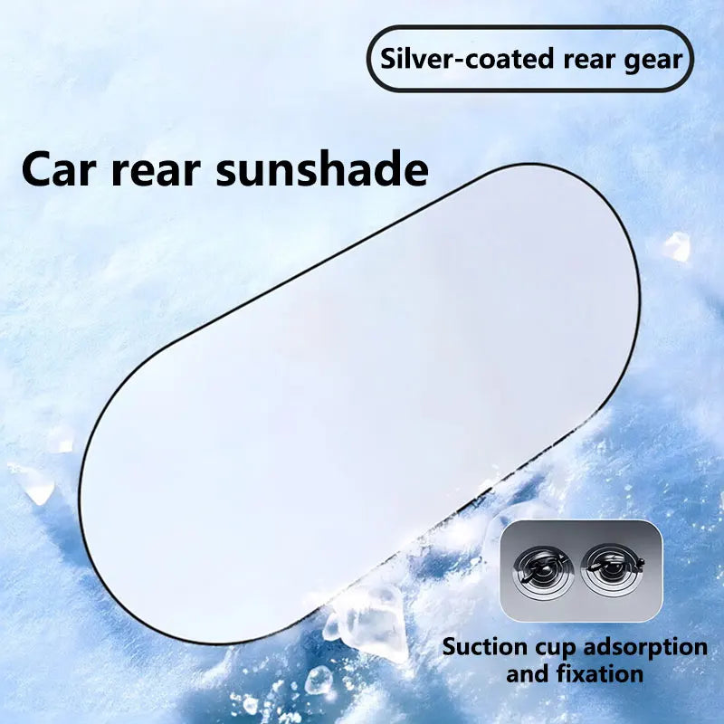 UV-Reflective Foldable Car Rear Windshield Sun Shade Cover Car Sunshade Cover Qst