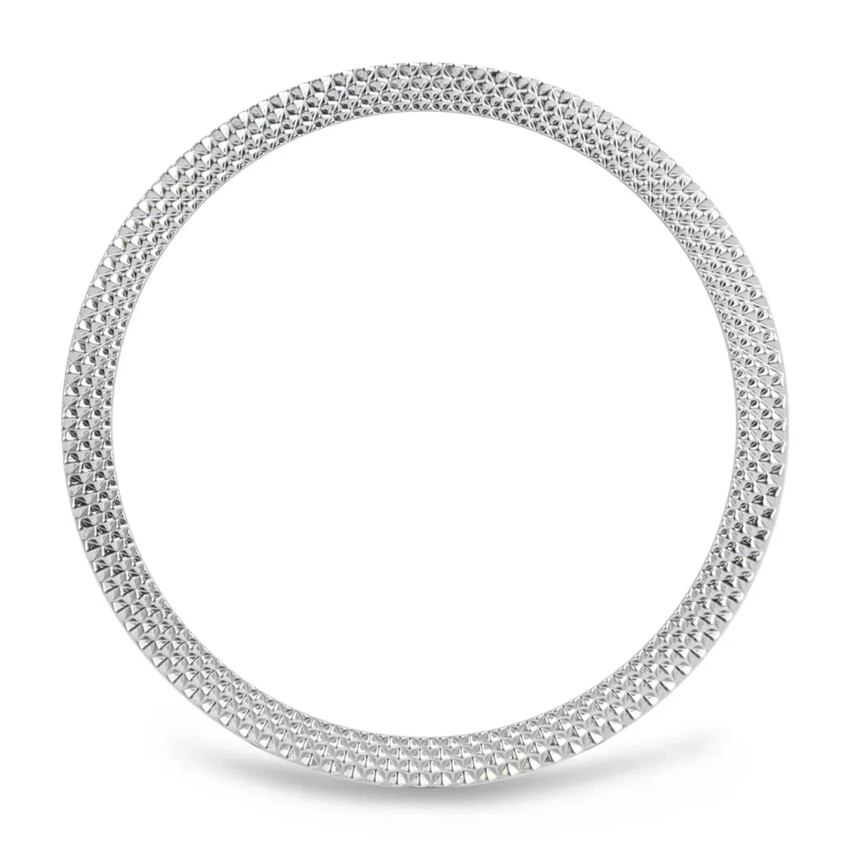 Metal Bezel Ring for Samsung Galaxy Watch 7 6 5 4 Classic Cover Watch Bezel Cover Qme Silver Rhombus Watch4 Classic 42mm
