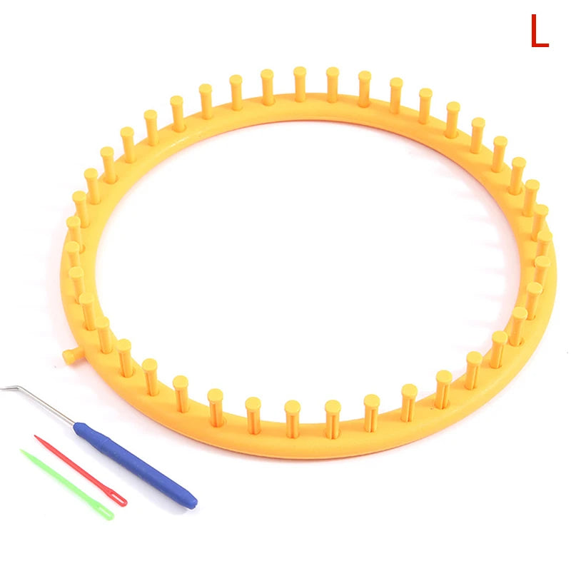 Rectangle & Round Knitting Loom Set – DIY Weaving Kit for Beginners Knitting Loom Kit Qst L29cm
