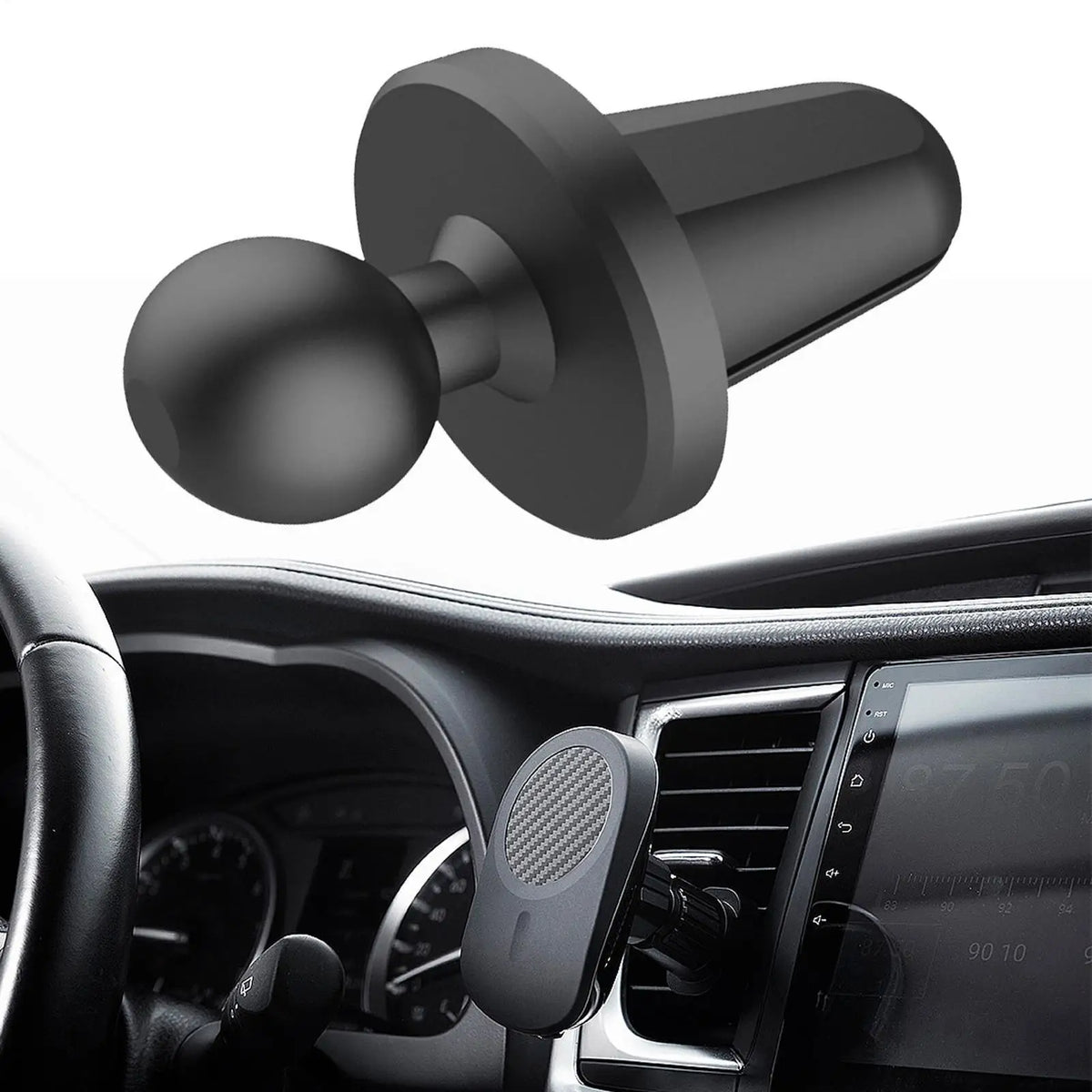 Cell Phone Car Mount Clip – Hands-Free Automotive Bracket Car Phone Mount Qme