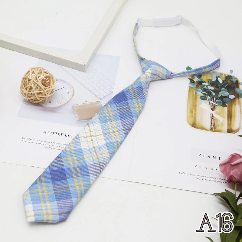 Women's JK Plaid Bow Tie Detachable Collar – College Style Detachable Bow Tie Qst A16