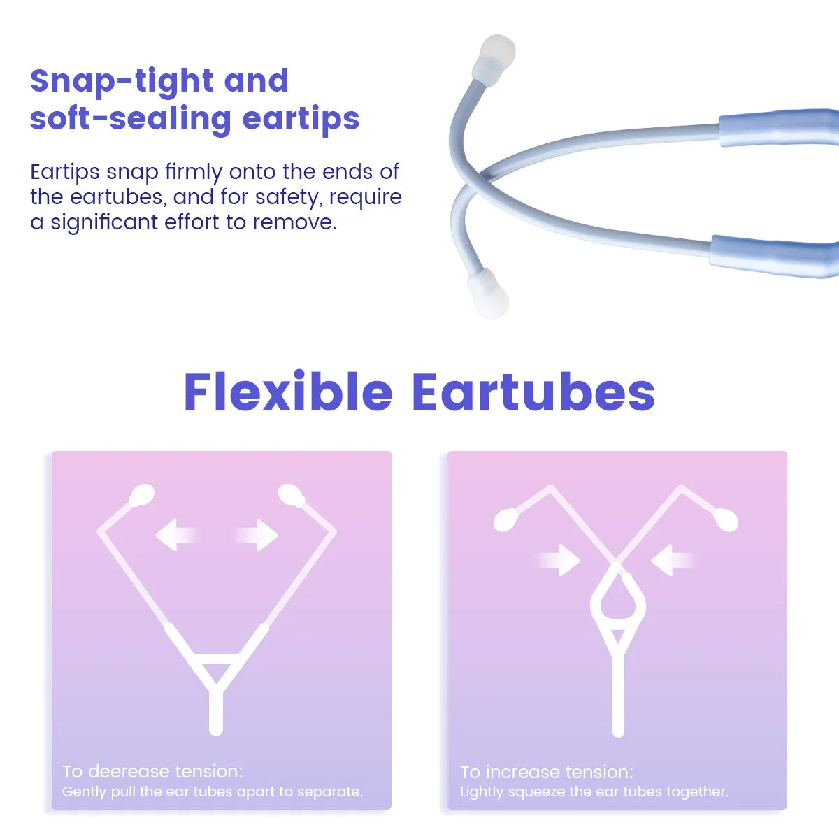 XceeFit Dual-Head Professional Stethoscope | Double Diaphragm Professional Stethoscope Qst