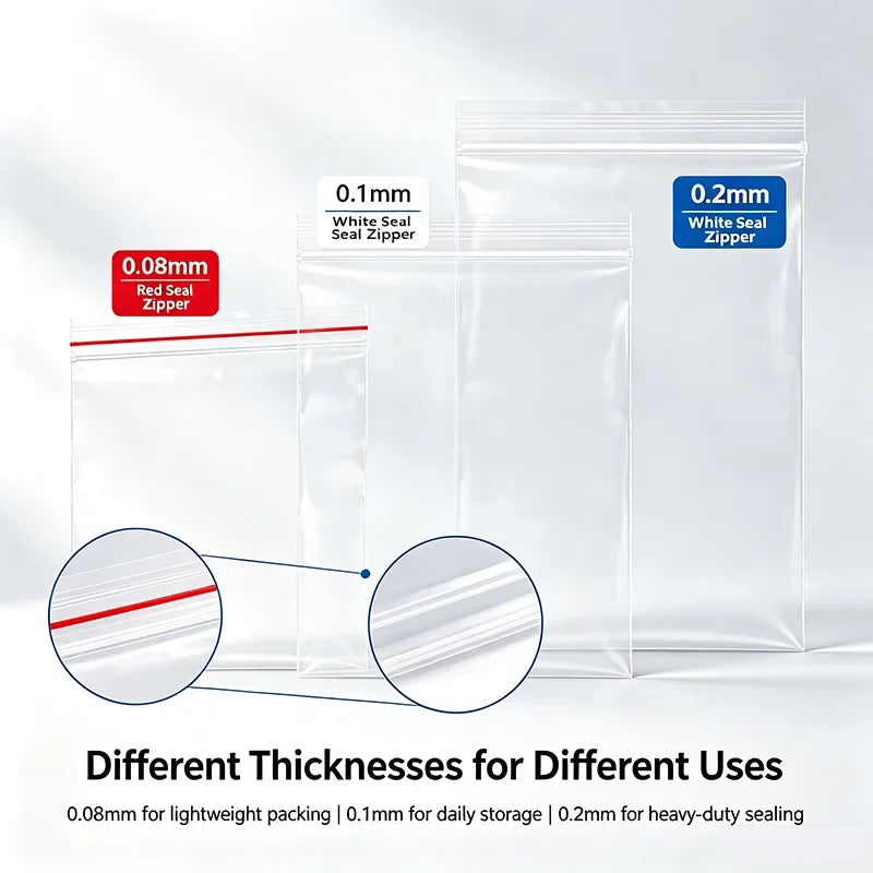 Clear Plastic Zip Lock Bags | Reusable Seal Storage – 20 Options Zip Lock Storage Bags Qme