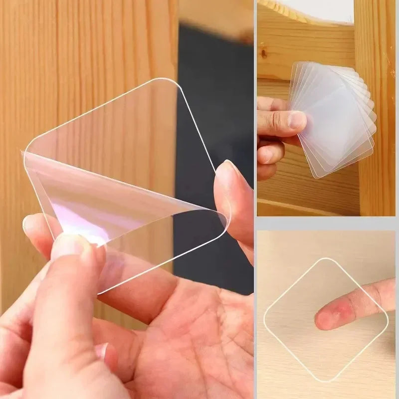 Double Sided Nano Adhesive Tape – Clear, Reusable & Waterproof Nano Adhesive Tape Qme