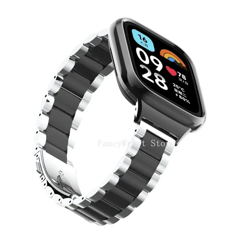 Stainless Steel Magnetic Loop Strap for Redmi Watch 3 Active Smartwatch Band Qme