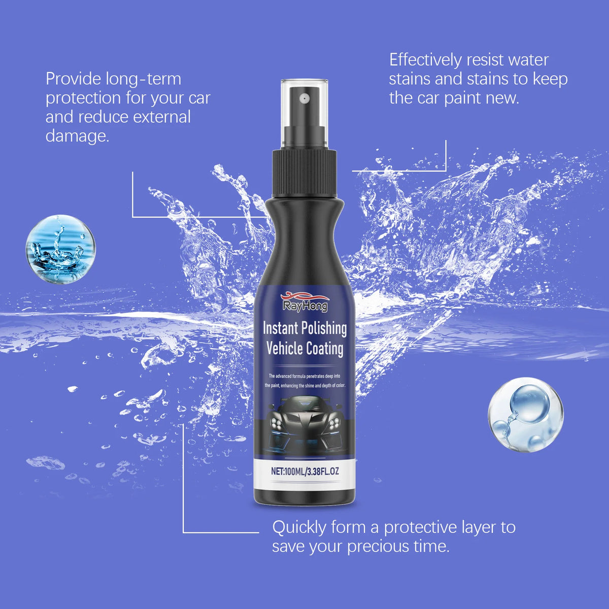 Rayhong Nano Car Coating – UV Protection & Scratch Resistant Car Nano Coating Qst