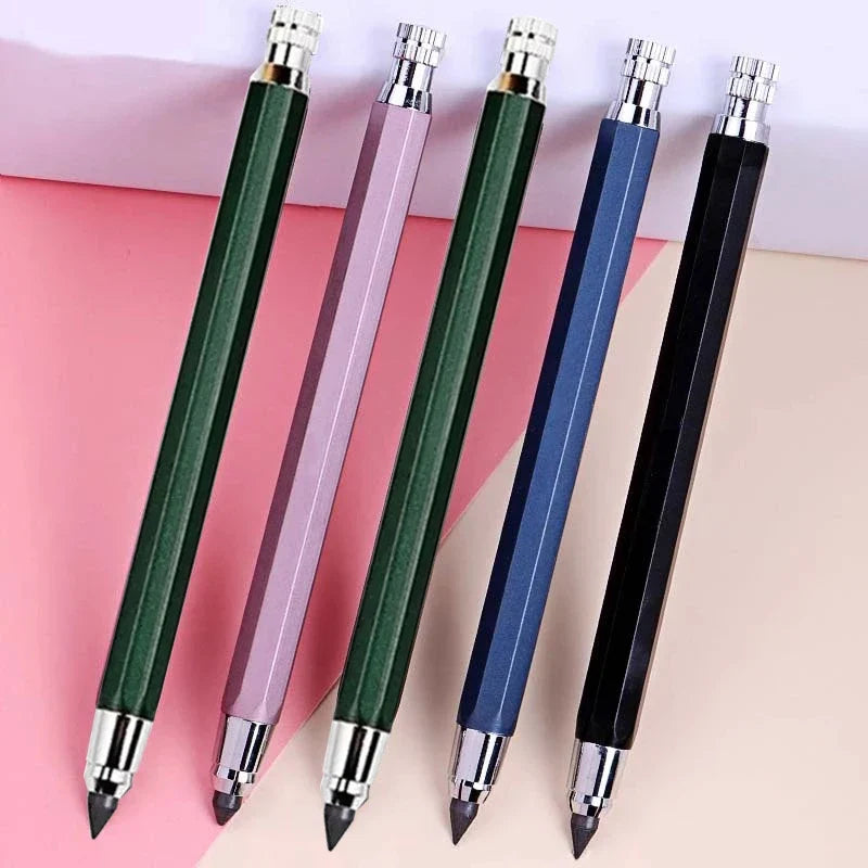 Metal Mechanical Pencil 2B 4B 6B 8B Refill – Sketch & Comics Mechanical Pencil Set Qme