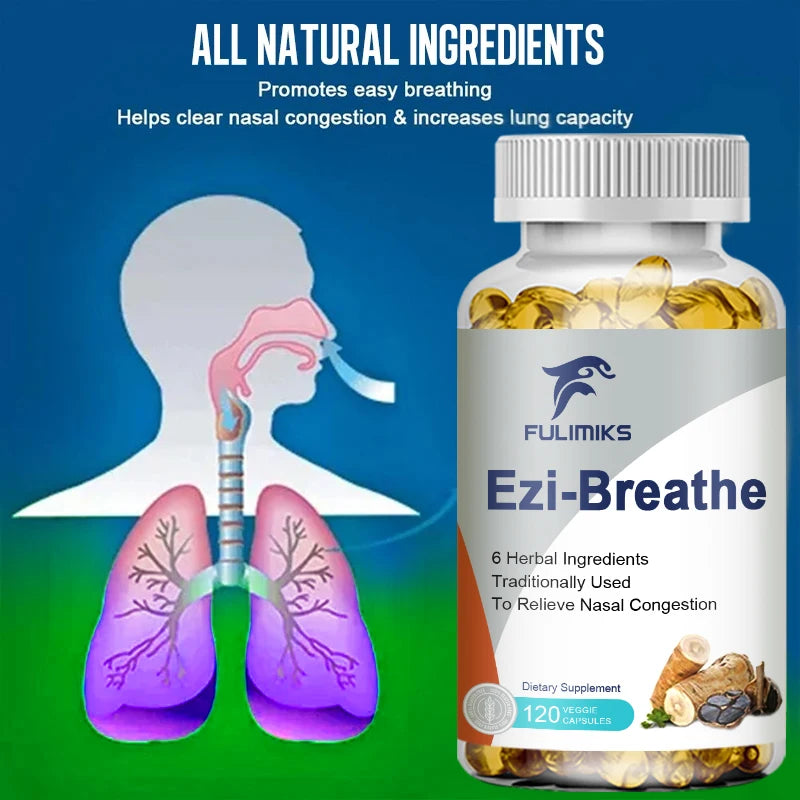 FULIMIKS Herbal Nasal & Breathing Support Capsules 120ct Herbal Supplement Qst
