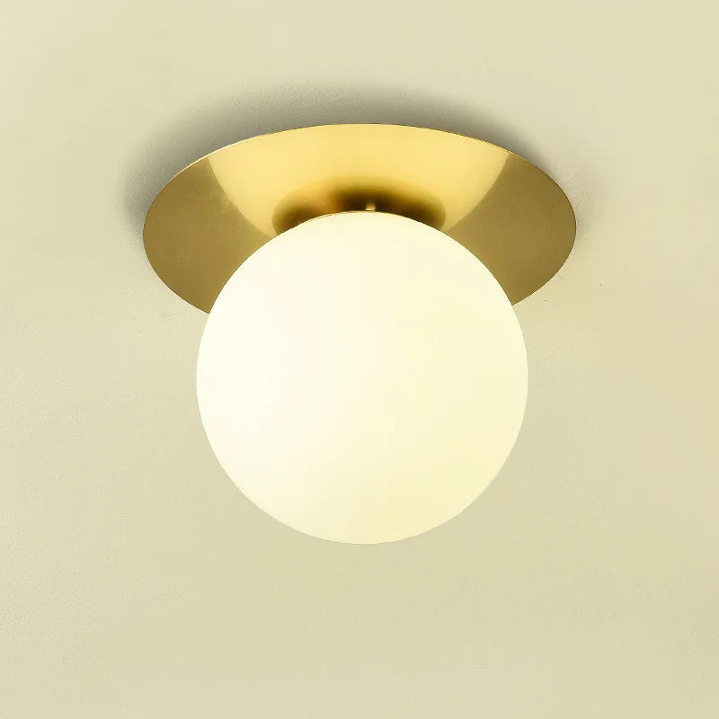 Nordic LED Ceiling Light – Industrial Metal Fixture, 2 Colors LED Ceiling Light Qme