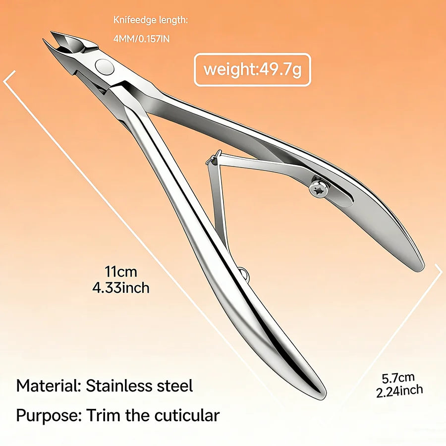 Professional Cuticle Trimmer – Ultra-Sharp Stainless Steel Shears Cuticle Trimmer Qme