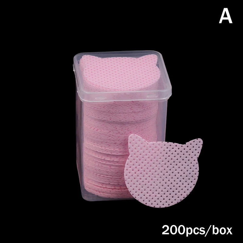 Lash Extension Glue Bottle Cleaner Wipes 200/600 PCS – DIKALU Lash Extension Wipes Qst A Pink