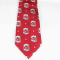 Tailor Smith Handmade Pure Silk Animal Jacquard Necktie Silk Necktie Qme Red