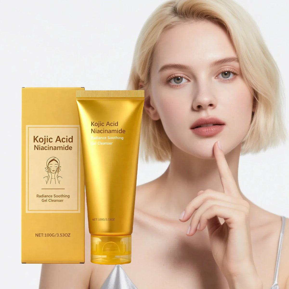Radiance Soothing Gel Cleanser – Brightening & Hydrating Gel Face Cleanser Qme
