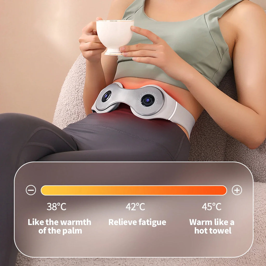 Suyzeko Infrared Waist Massager – Heat, Vibration & 12 Heads Infrared Waist Massager Qst