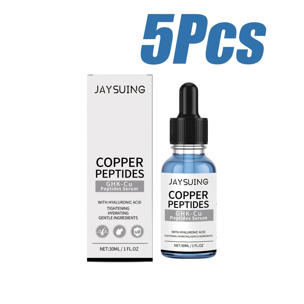 Copper Peptide Face Serum – Hydrating & Firming | Qme Copper Peptide Serum Qme 5 x 30ml Boxed